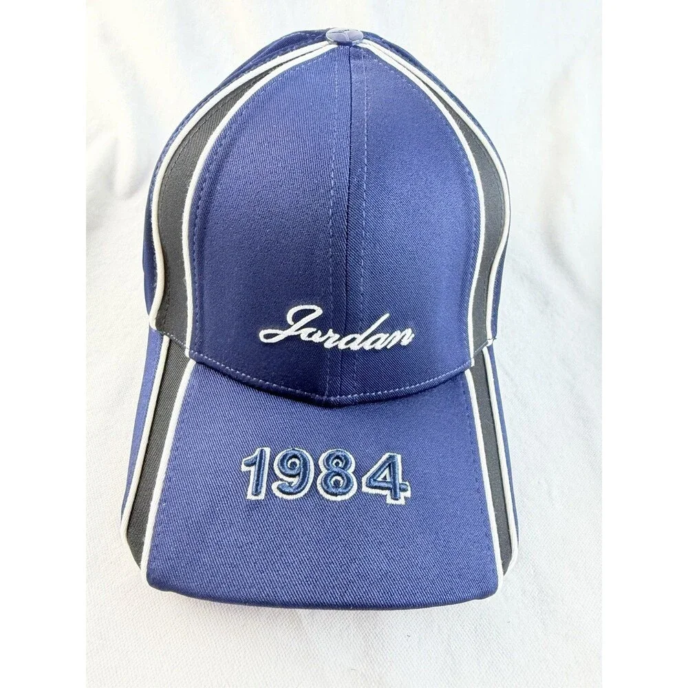 Jordan 1984 Navy Blue White Gray Embroidered Baseball Cap Hat